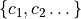 \{c_1,c_2 \dots\}